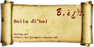 Bolla Ábel névjegykártya