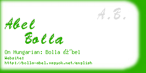 abel bolla business card